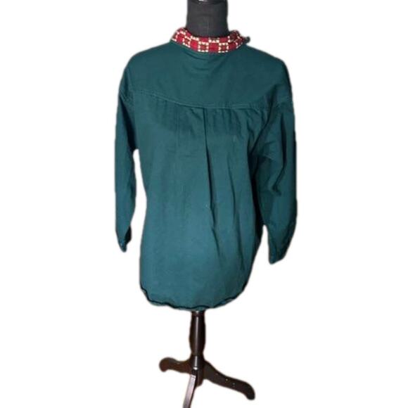 Haiks Teal Long-Sleeve Western Button-Up Shirt – Vintage - Picture 2 of 8